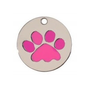 TONDA ZAMPA, 2 COLORI, COLORE ROSA ( Dim. 25x25 )