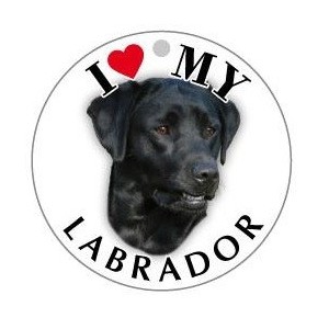 LABRADOR_NERO - TONDA ( Dim. 30x30 )