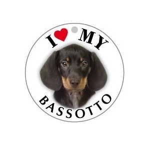 BASSOTTO NERO - TONDA ( Dim. 25x25 )