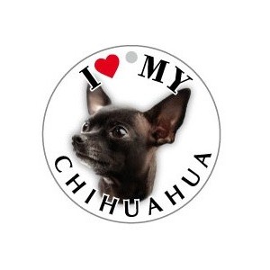 CHIHUAHUA_NERO - TONDA ( Dim. 25x25 )