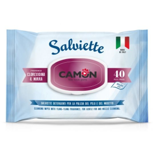 CAMON SALVIETTE MIRRA E CLOREXIDINA 40 PEZZI