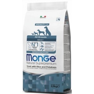 MONGE ALL BREEDS ADULT TROTA RISO & PATATE KG. 2,5