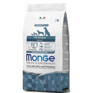 MONGE ALL BREEDS ADULT TROTA RISO & PATATE KG. 12.
