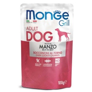 MONGE DOG BUSTA GRILL MANZO GR.100