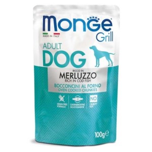 MONGE DOG BUSTA GRILL MERLUZZO GR.100