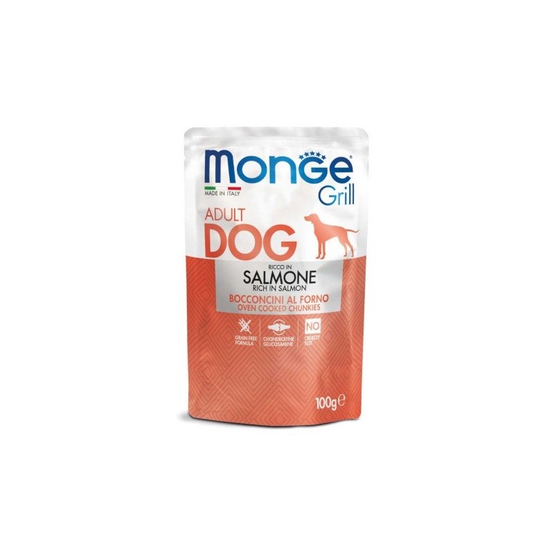 MONGE DOG BUSTA GRILL SALMONE GR.100