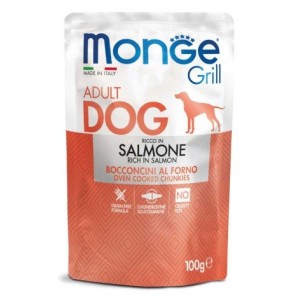 MONGE DOG BUSTA GRILL SALMONE GR.100