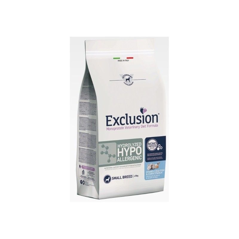 EXCLUSION DIET HYDROLYZED HYPOALLERGENIC HYDRILIZED FISH & CORN STARCH SMALL BREED KG. 2