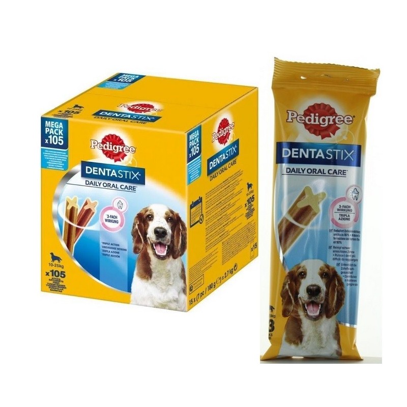 PEDIGREE DENTASTIX MEDIUM MULTIPACK 105 PEZZI