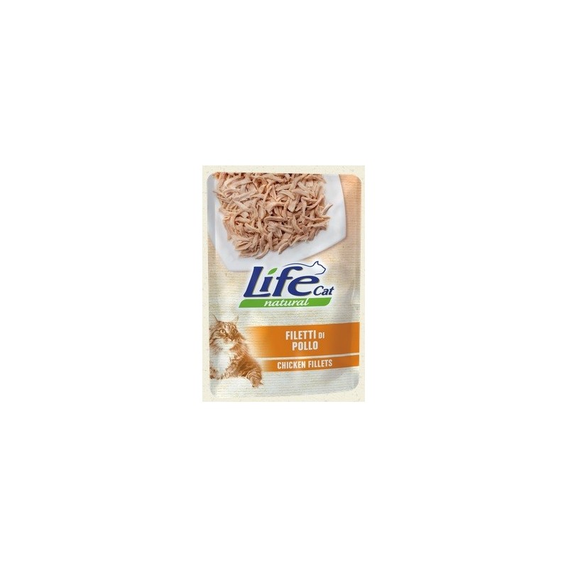 LIFE CAT BUSTA GR. 70 FILETTI DI POLLO 