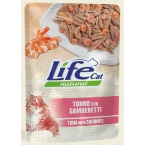 LIFE CAT BUSTA GR. 70 TONNO CON GAMBERETTI