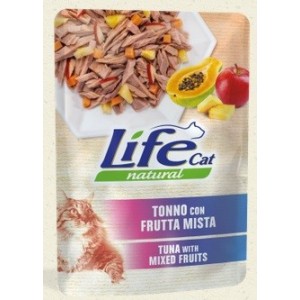 LIFE CAT BUSTA GR. 70 TONNO CON FRUTTA MISTA