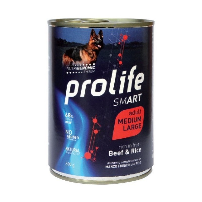 PROLIFE DOG ADULT MEDIUM/ LARGE BEEF&RICE GR. 800