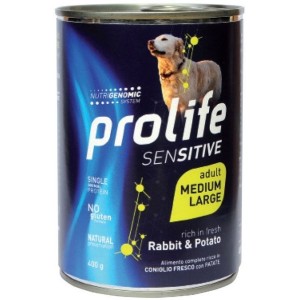 PROLIFE DOG SENSITIV ADULT MEDIUM/ LARGE RABBIT&POTATO GR. 800