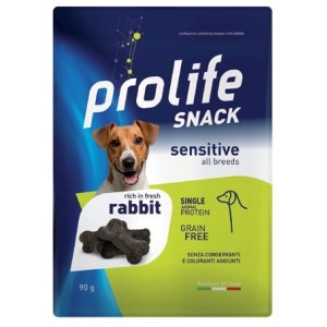 ***NON DISPONIBILE***PROLIFE DOG SNACK SENSITIV RABBIT ( CONIGLIO ) GR. 90