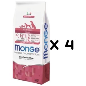 MONGE ALL BREEDS ADULT MANZO KG.12 *acquisto minimo 4 sacchi*prezzo riferito alla singola confezione*