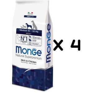 MONGE MEDIUM ADULT KG.12 *acquisto minimo 4 sacchi*prezzo riferito alla singola confezione*