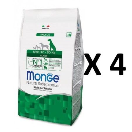 MONGE MAXI ADULT KG.12 *acquisto minimo 4 sacchi*prezzo riferito alla singola confezione*