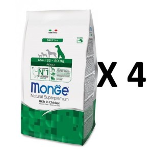 MONGE MAXI ADULT KG.12 *acquisto minimo 4 sacchi*prezzo riferito alla singola confezione*