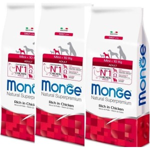 MONGE MINI ADULT POLLO KG.7,5 *acquisto minimo 3 sacchi*prezzo riferito alla singola confezione*