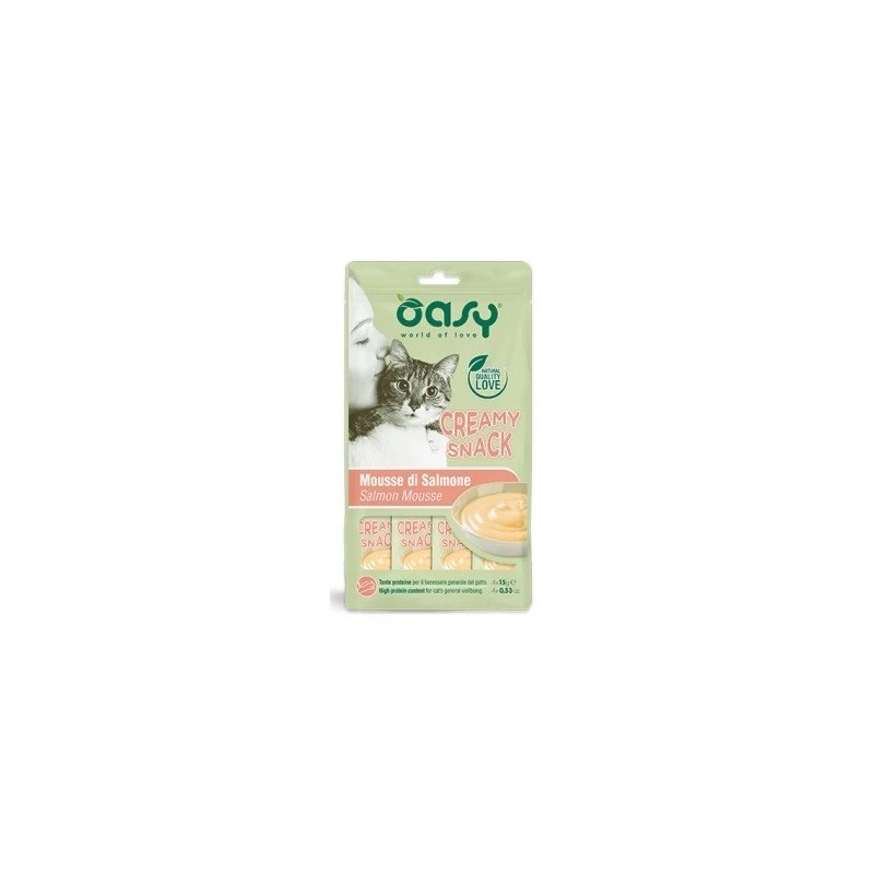 OASY CREAM SNACK SALMONE 4X15 ML