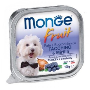 MONGE FRESH FRUIT GR. 100 TACCHINO E MIRTILLI 
