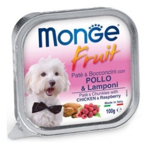 MONGE FRESH FRUIT GR. 100 POLLO E LAMPONI
