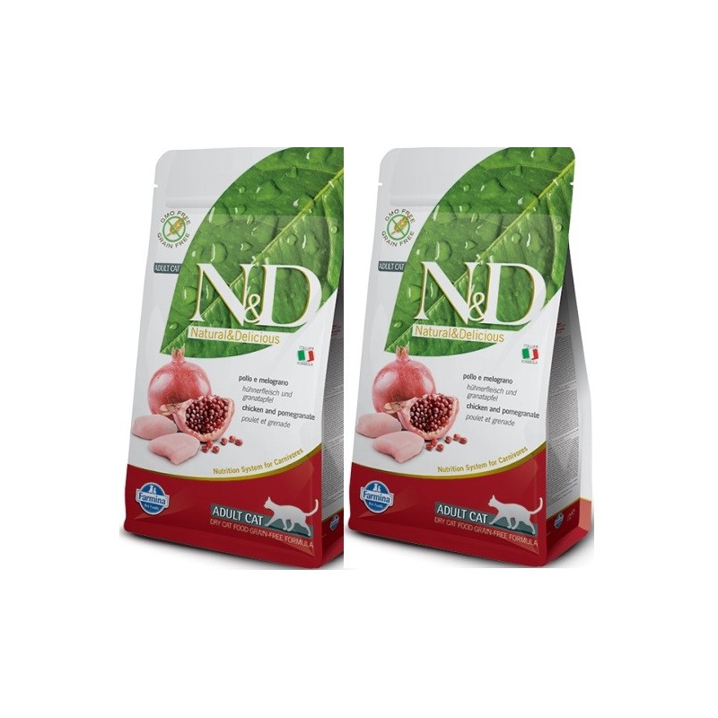 FARMINA N&D PRIME ADULT POLLO E MELOGRANO 5 KG ***2 SACCHI***prezzo riferito alla singola confezione*