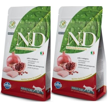FARMINA N&D PRIME ADULT POLLO E MELOGRANO 5 KG ***2 SACCHI***prezzo riferito alla singola confezione*