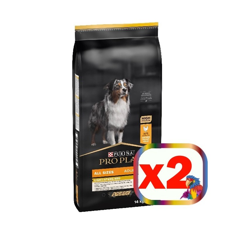 PURINA PRO PLAN ADULT ALL SIZE LIGHT STERILISED OPTIWEIGHT 14 KG **acquisto minimo 2 sacchi*prezzo riferito alla singola confezi