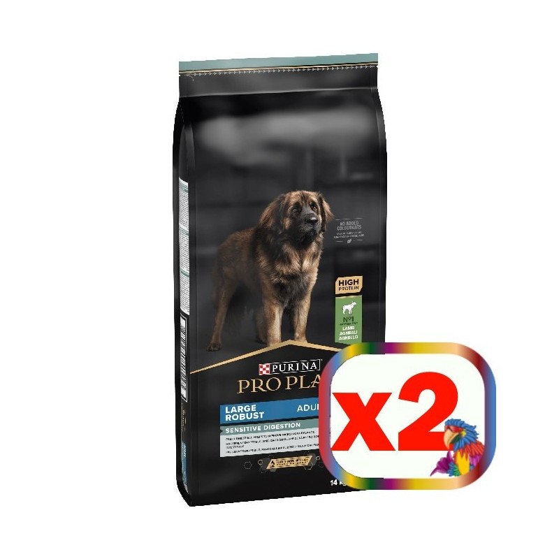 PURINA PRO PLAN ADULT LARGE ROBUST SENSITIVE DIGESTION AGNELLO 14 KG *acquisto minimo 2 sacchi*prezzo riferito alla singola conf