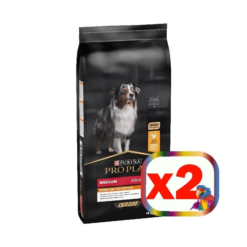 PURINA PRO PLAN ADULT MEDIUM OPTIBALANCE POLLO 14 KG **acquisto minimo 2 sacchi*prezzo riferito alla singola confezione*