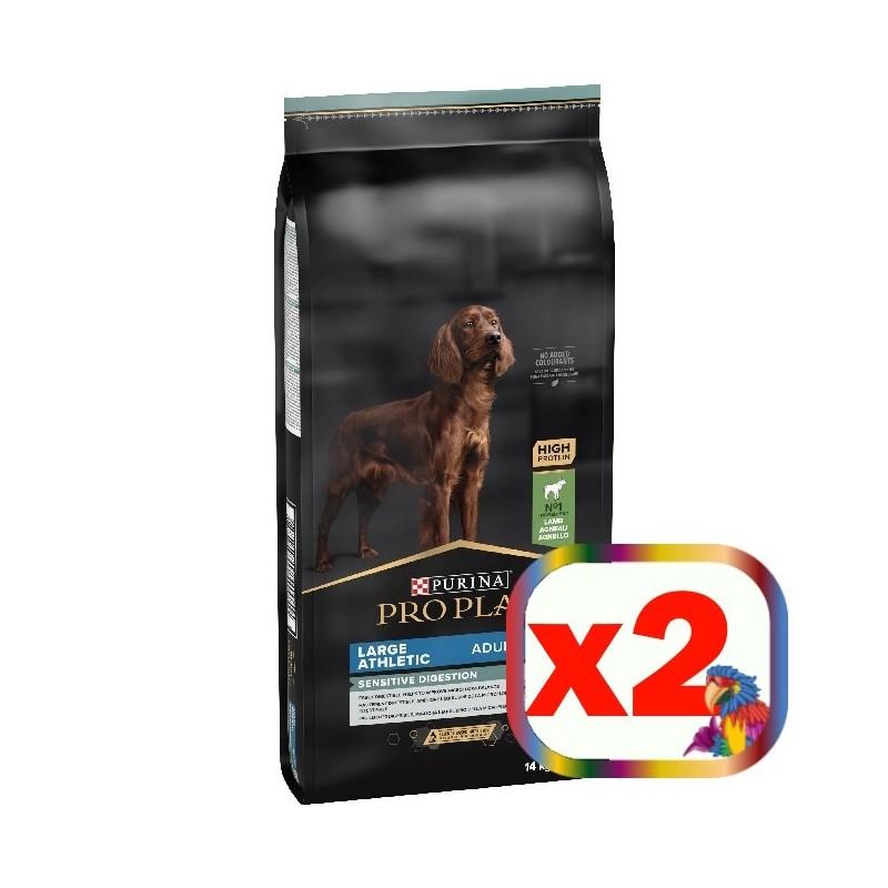 PURINA PRO PLAN LARGE ATHLETIC ADULT OPTIDIGEST SENSITIVE AGNELLO 14 KG *acquisto minimo 2 sacchi*prezzo riferito alla singola c