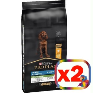 PURINA PRO PLAN OPTISTART LARGE ATHLETIC PUPPY POLLO 12 KG X  2 SACCHI*prezzo riferito alla singola confezione*