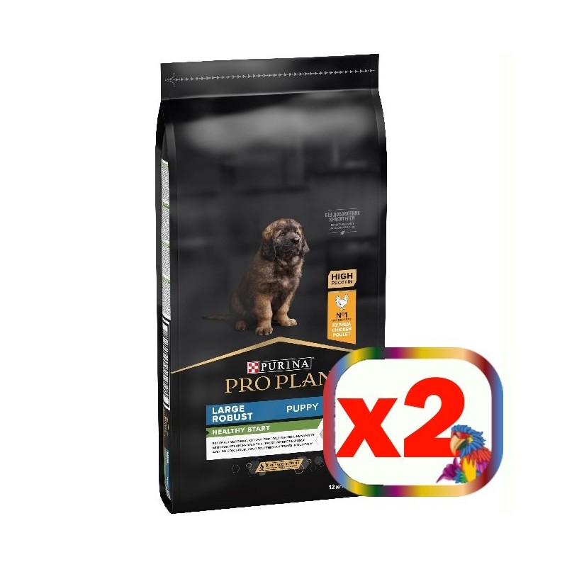 PURINA PRO PLAN PUPPY LARGE ROBUST OPTISTART POLLO E RISO 12 KG *acquisto minimo 2 sacchi*prezzo riferito alla singola confezion