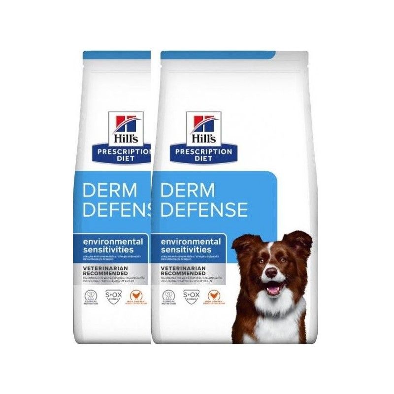 .HILL'S. PRESCRIPTION DIET DERM DEFENSE ALIMENTO PER CANI CON POLLO KG. 12 **acquisto minimo 2 sacchi*prezzo riferito alla singo
