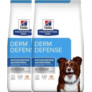 .HILL'S. PRESCRIPTION DIET DERM DEFENSE ALIMENTO PER CANI CON POLLO KG. 12 **acquisto minimo 2 sacchi*prezzo riferito alla singo