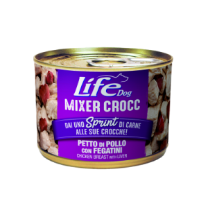 LIFE DOG MIXER CROCC 150GR PETTO DI POLLO CON FEGATINI 