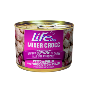 LIFE DOG MIXER CROCC 150GR PETTO DI POLLO CON PROSCIUTTO DI POLLO 