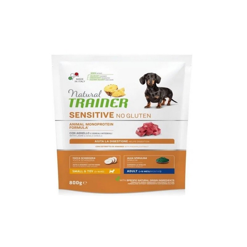 TRAINER SENSITIVE NO GLUTEN MINI ADULT AGNELLO GR. 800