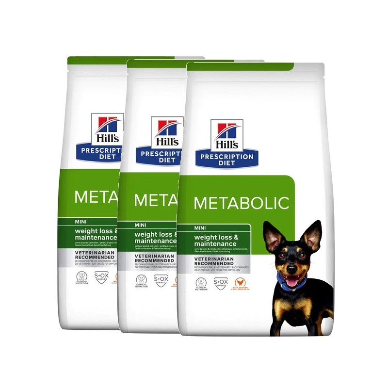 HILL'S METABOLIC CANE MINI 6 KG *acquisto minimo 3 sacchi*prezzo riferito alla singola confezione*