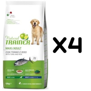 TRAINER DOG NATURAL ADULT MAXI TONNO KG 12 *acquisto minimo 4 sacchi*prezzo riferito alla singola confezione*