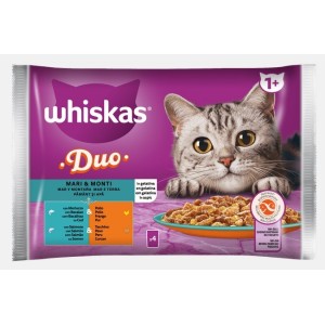 WHISKAS BUSTA DUO 4X85 GR MARI MONTI