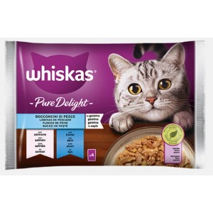 WHISKAS BUSTA PURE DELIGHT PESCE 4X85 GR