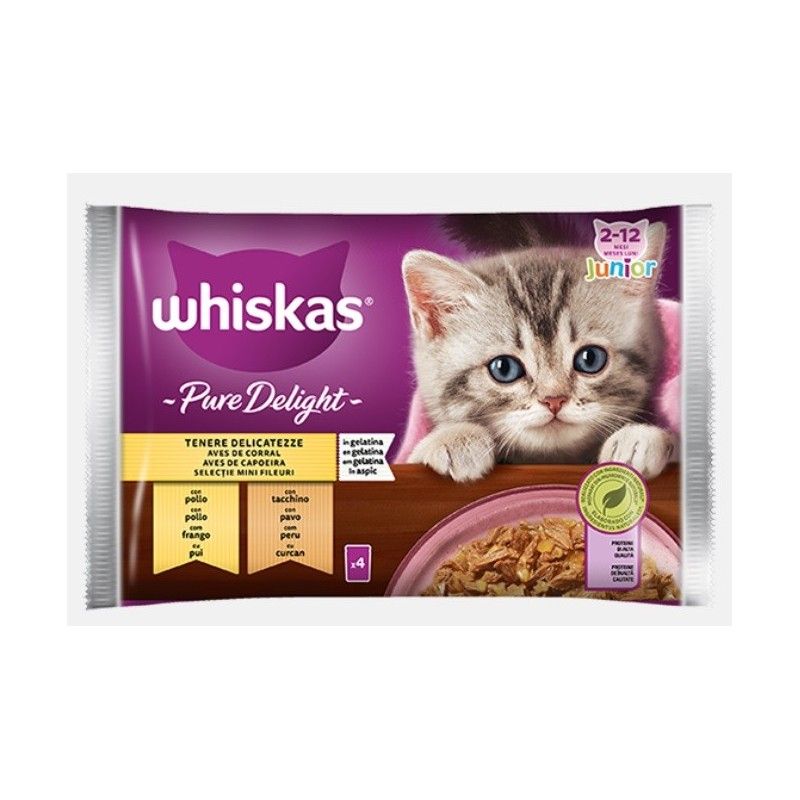 WHISKAS BUSTA PURE DELIGHT JUNIOR 4X85 GR