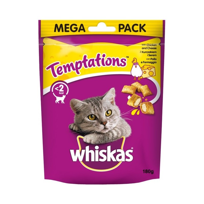 WHISKAS TEMPTATION GR 180 POLLO FORMAGGIO