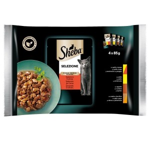 SHEBA BUSTA SELEZIONE in salsa GUSTOSA 4X85 GR