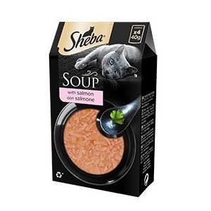 SHEBA SOUP SALMONE 4X40 GR