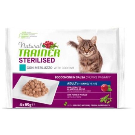 TRAINER BUSTA GR 85 STERILIZZATO MERLUZZO X4 PEZZI