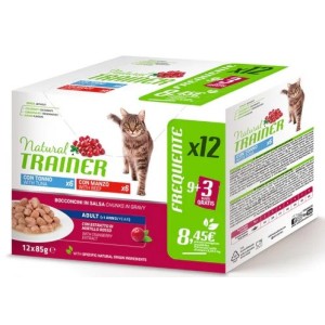 TRAINER BUSTA GR 85 ADULT MULTIPACK 12X85 GR TONNO MANZO